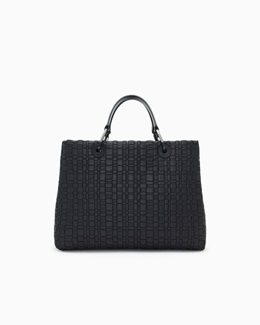 Emporio Armani Black Myea Medium Shopper Bag