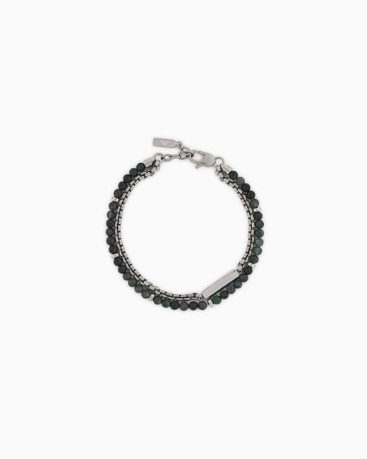 Emporio Armani Blue Stainless Steel Bracelet for men