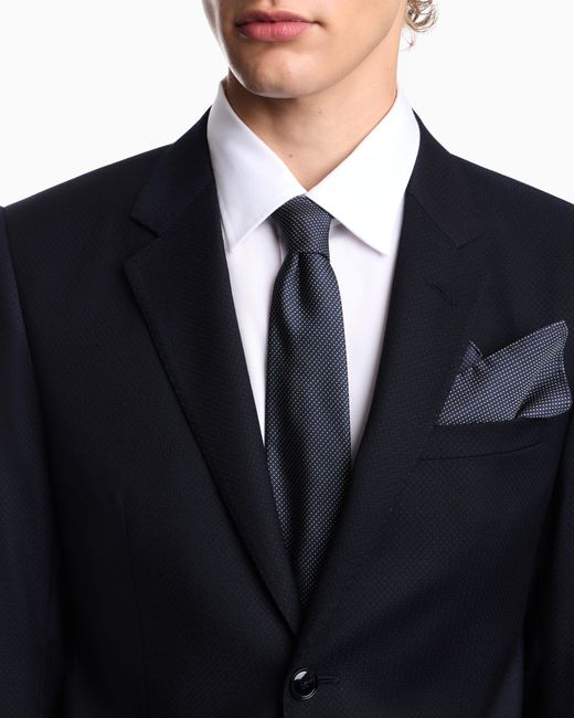Emporio Armani Blue Lined Suit for men