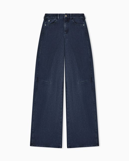 Emporio Armani Blue J5H Loose-Fit Jeans
