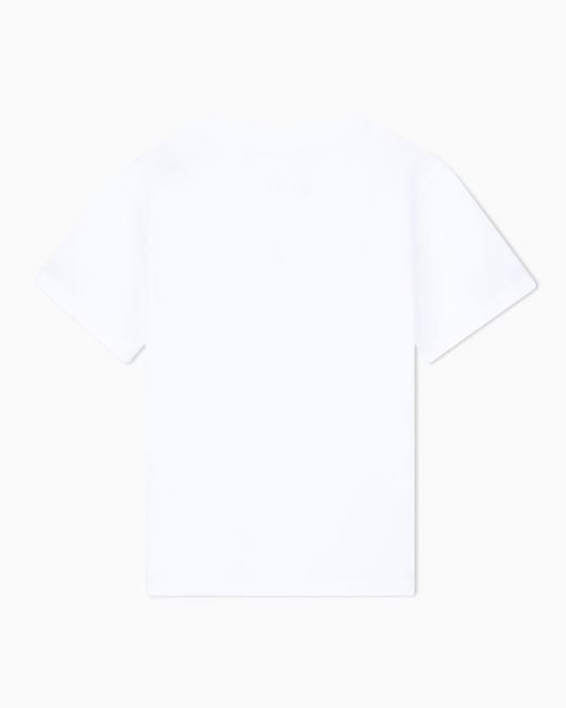 Emporio Armani White Logo T-Shirt Essential