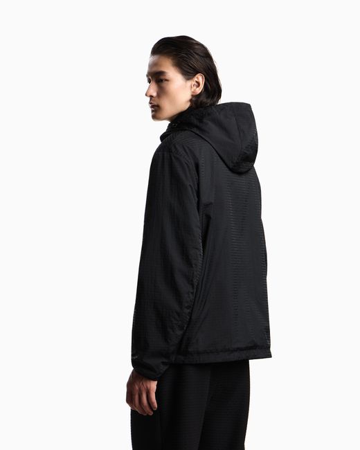 Emporio Armani Black Water-Repellent Blouson for men