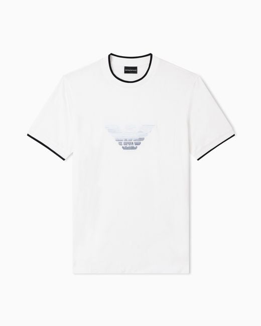 Emporio Armani White Slim-Fit T-Shirt for men