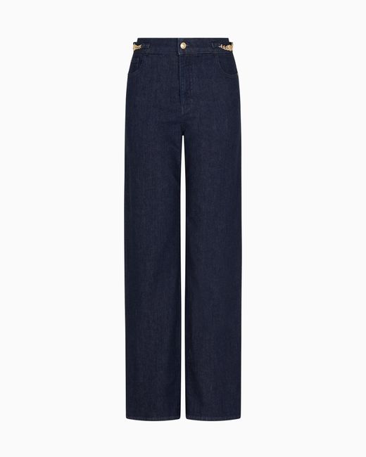 Vaqueros J4F Regular Fit De Denim Elástico Emporio Armani de color Blue