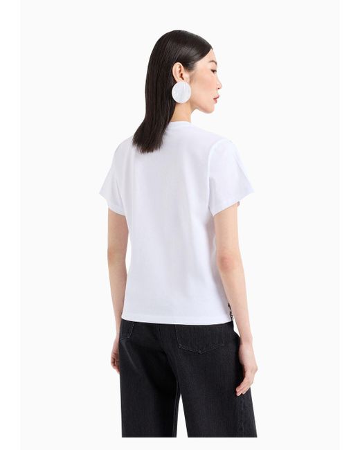 Emporio Armani White Regular Fit T-shirts