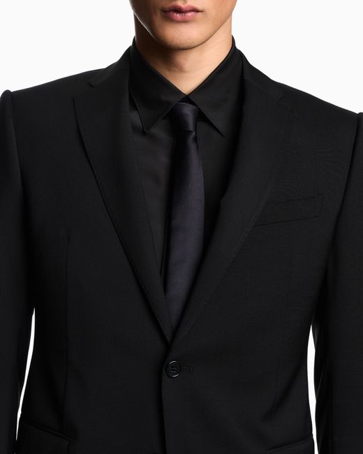 Emporio Armani Blue Single-Breasted Suit for men