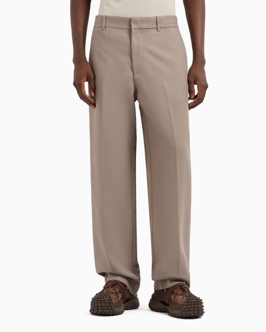Emporio Armani Natural Canvas Chinos for men