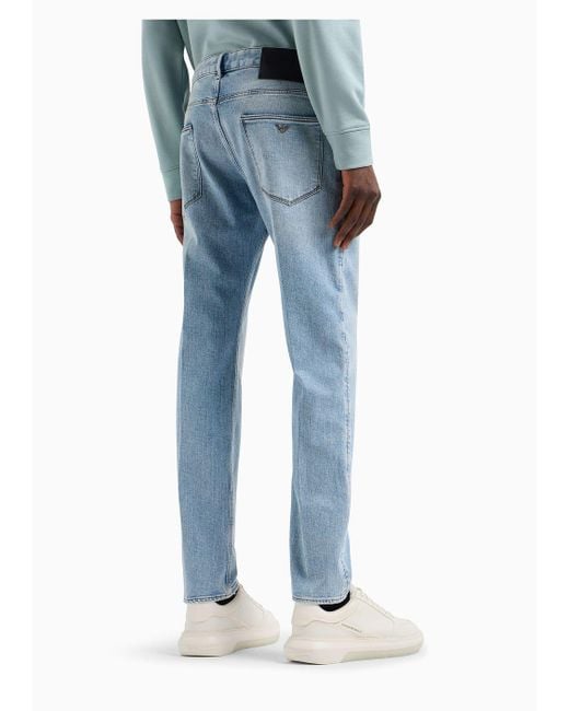 Emporio Armani Blue Slim Fit Jeans for men