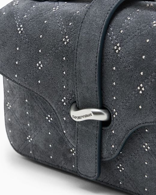 Emporio Armani Blue Top Handle Bag