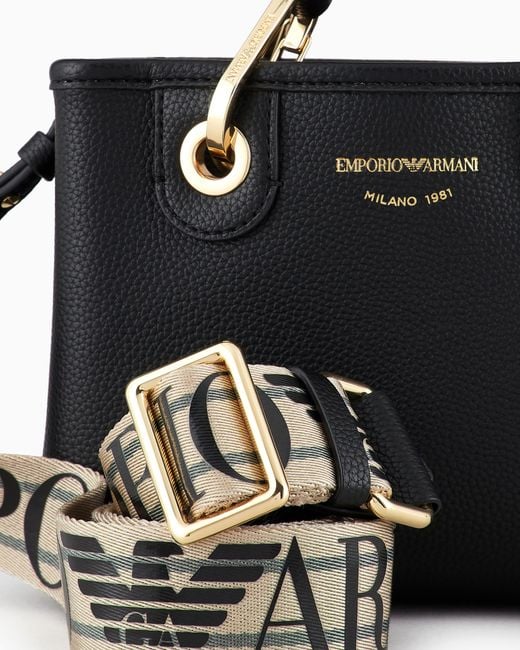 Emporio Armani Black Crossbody Bag Unlined With Removable Strap Essential