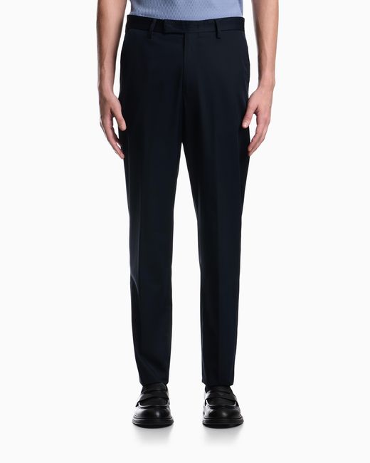 Emporio Armani Blue Trousers for men