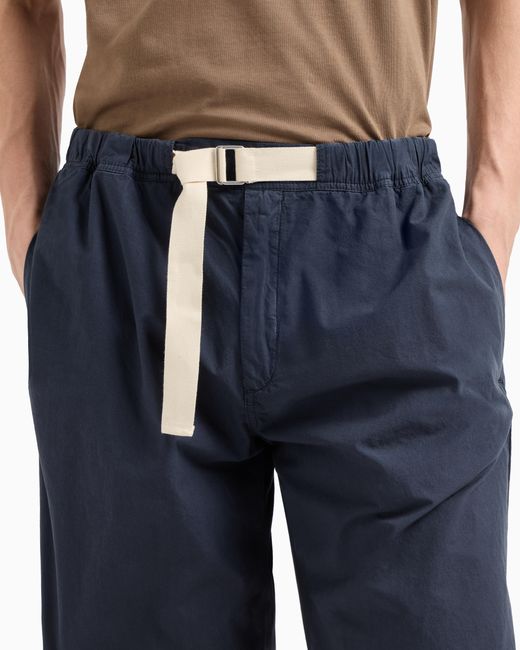 Pantaloni Con Dettaglio Cinturino Capsule Peace Asv di Emporio Armani in Blue da Uomo