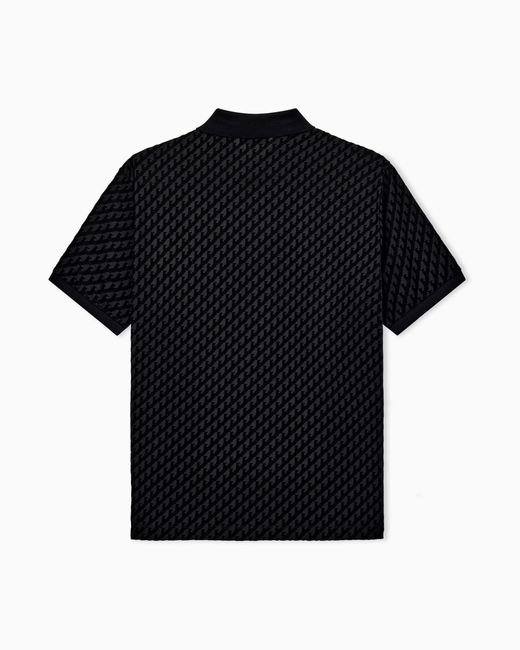 Emporio Armani Black Polo Shirt for men