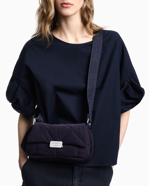 Emporio Armani Blue Medium Shoulder Bag