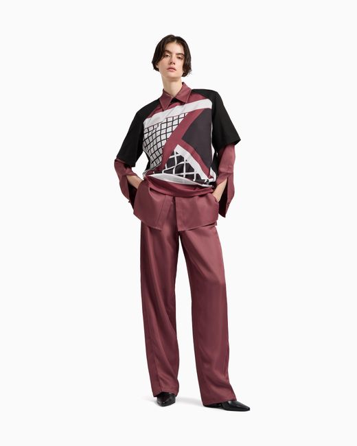 emporio-armani-polygon-capsule-collection-satin-shirt-in-pink-lyst-uk