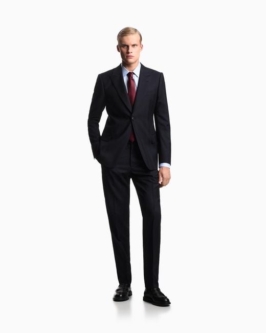Abito Monopetto di Emporio Armani in Blue da Uomo
