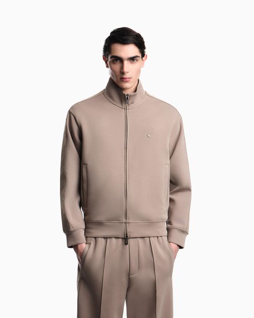 Emporio Armani Pink Full-Zip Sweatshirt for men
