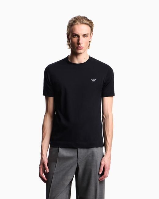 Emporio Armani Blue Slim-Fit T-Shirt for men