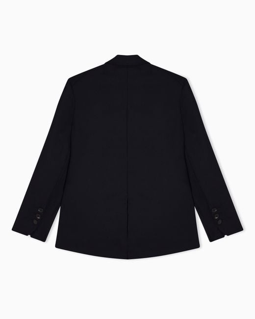 Emporio Armani Blue Double-Breasted Jacket