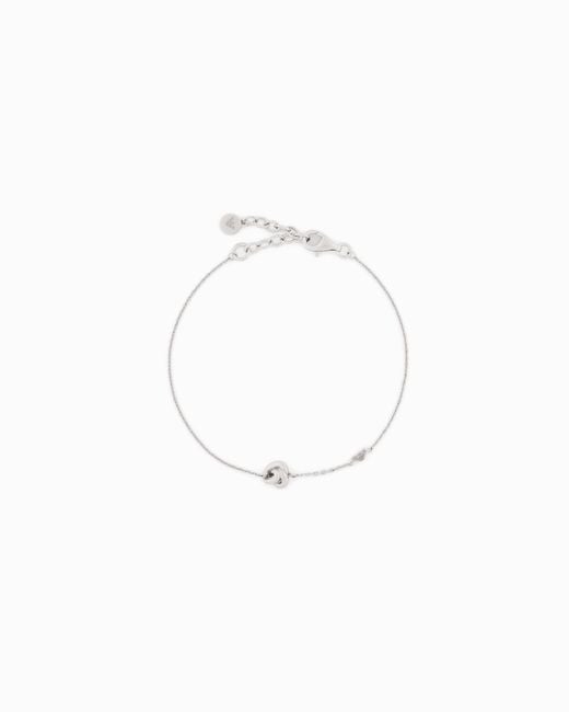 Emporio Armani White Sterling Knot Bracelet