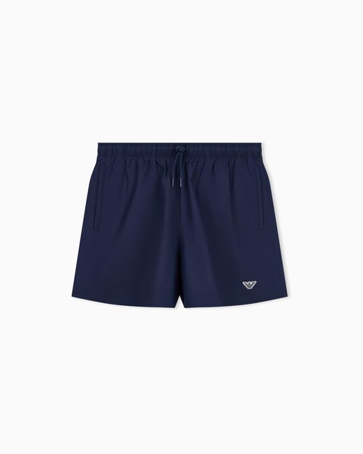 Emporio Armani Blue Essential Swim Shorts for men