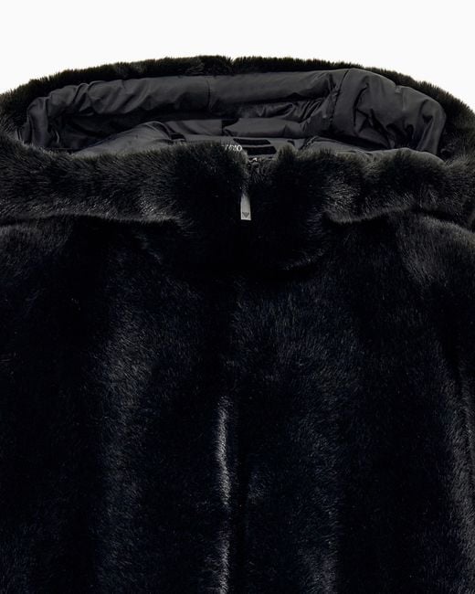 Emporio Armani Black Caban Coat
