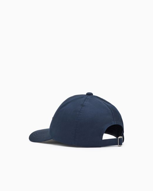Emporio Armani Blue Baseball Cap With Embroidery for men