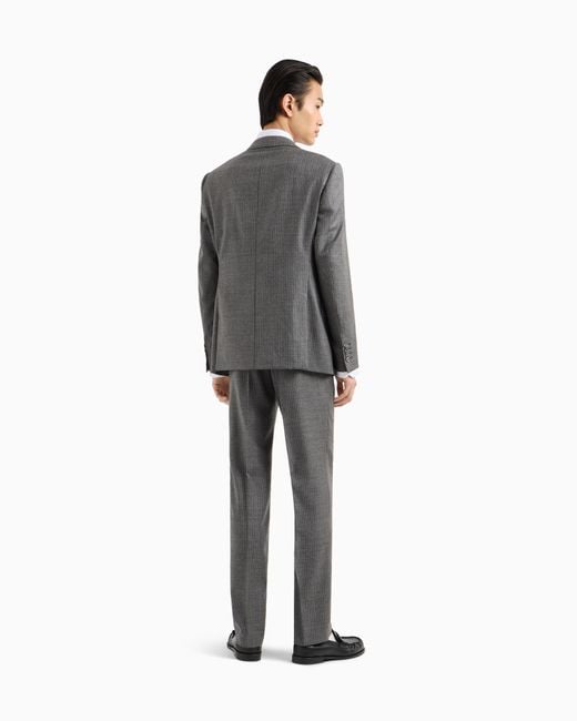Trajes Regular Fit Emporio Armani de hombre de color Gray