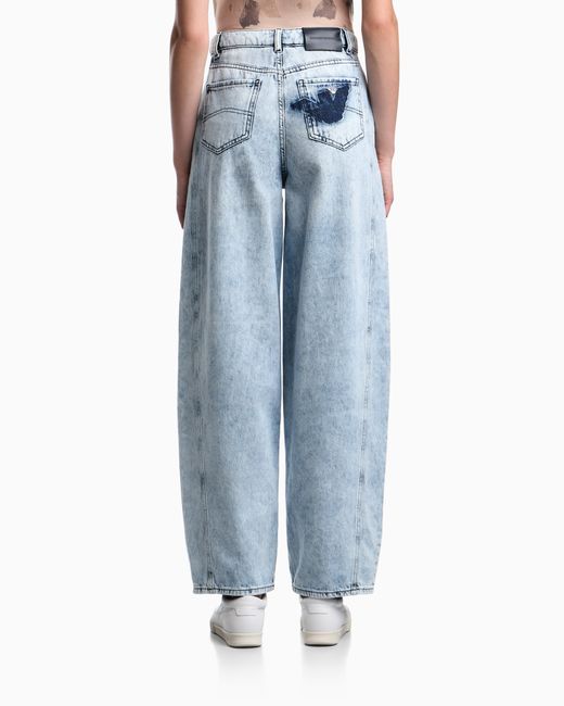 Emporio Armani Blue J3I Relaxed-Fit Jeans