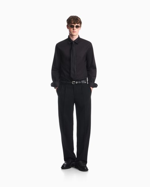 Emporio Armani Blue Regular Fit Shirt for men