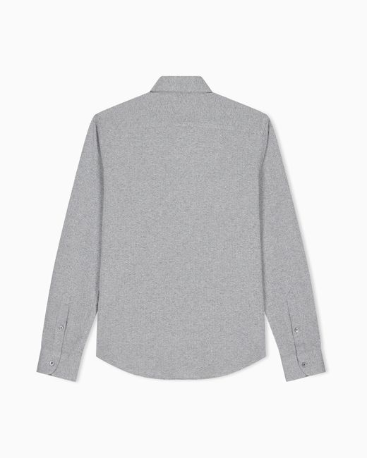 Emporio Armani Gray Chevron Jersey Shirt Signature Capsule for men