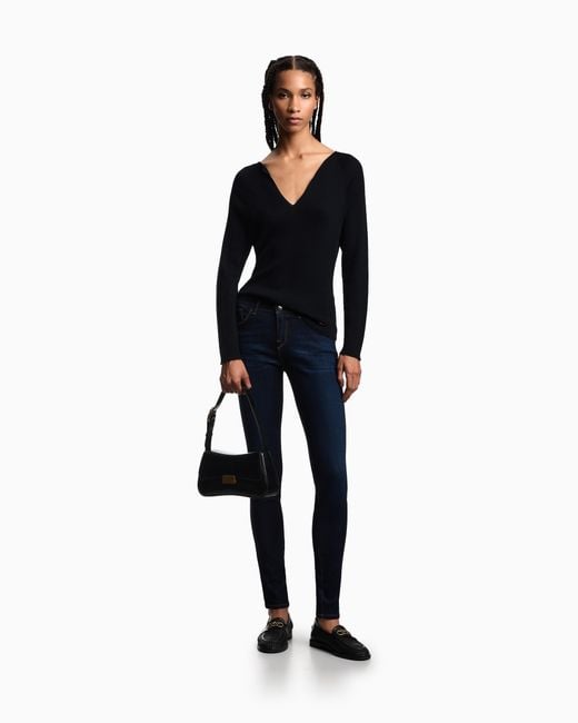 Emporio Armani Blue J28 Skinny Jeans