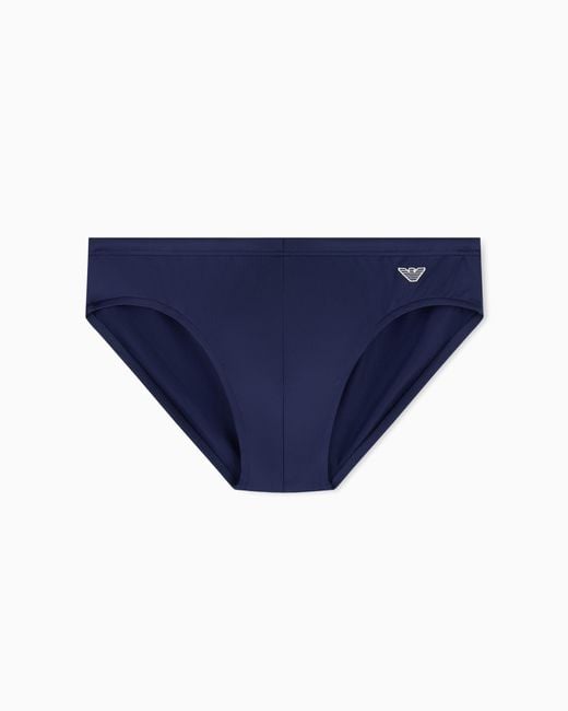 Emporio Armani Blue Essential Swim Briefs for men