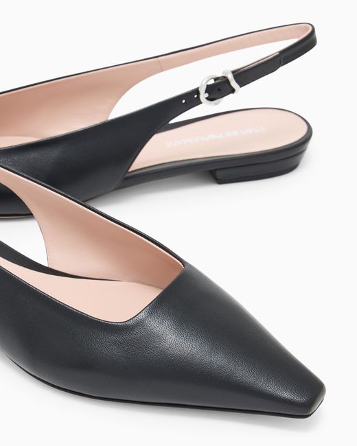Emporio Armani White Ballet Flat