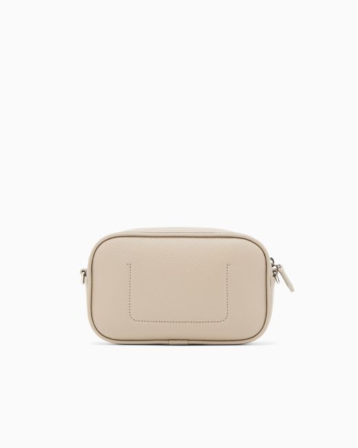 Emporio Armani Gray Deer-Print Camera Case With Shoulder Strap