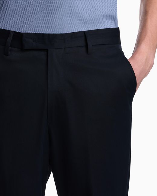 Emporio Armani Blue Trousers for men