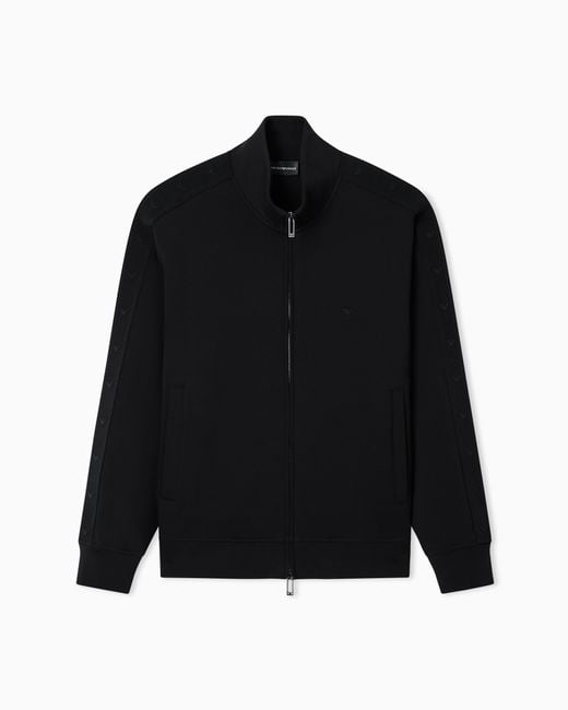 Emporio Armani Black Full-Zip Sweatshirt for men