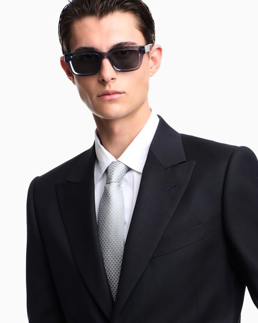 Emporio Armani Blue Single-Breasted Suit for men