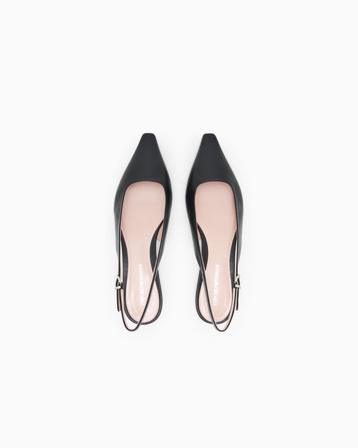 Emporio Armani White Ballet Flat