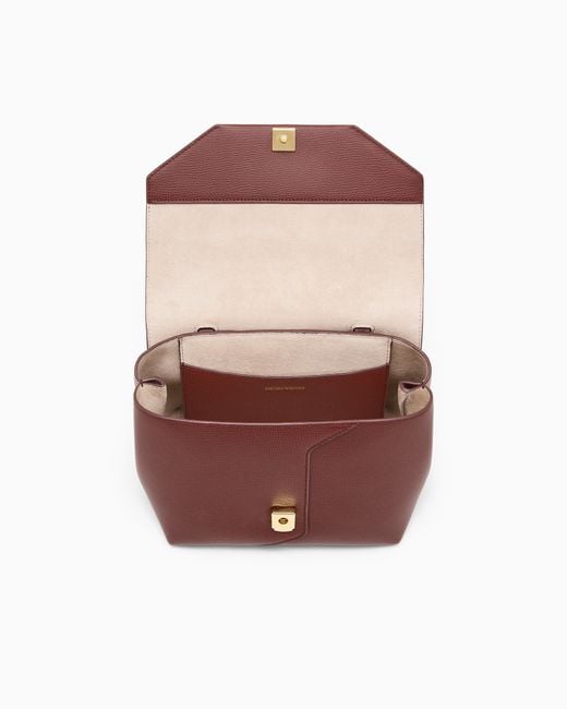 Emporio Armani Purple 1981 Leather Mini Bag