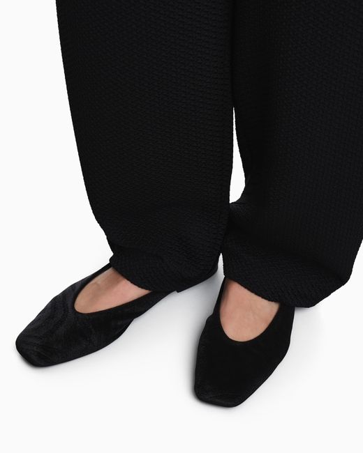 Emporio Armani White Ballet Flats