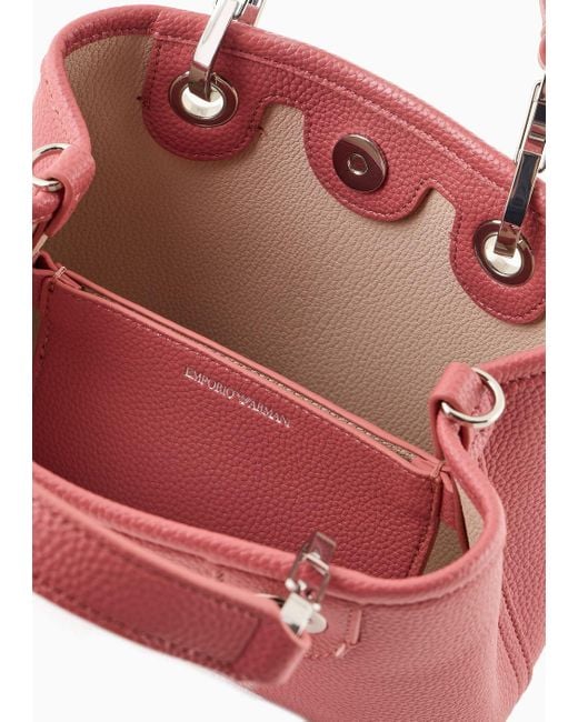 Emporio Armani Pink Deer-print Myea Mini Bag