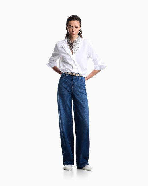 Emporio Armani Blue J8B Relaxed-Fit Jeans