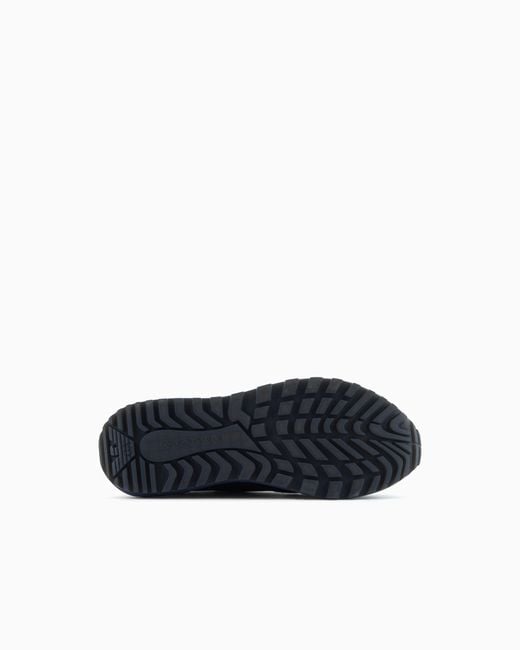 Emporio Armani Blue Low-Top Sneakers for men