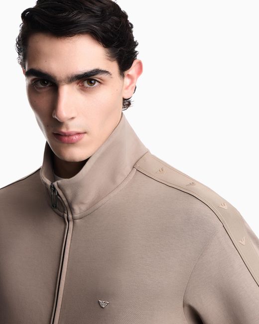 Emporio Armani Pink Full-Zip Sweatshirt for men