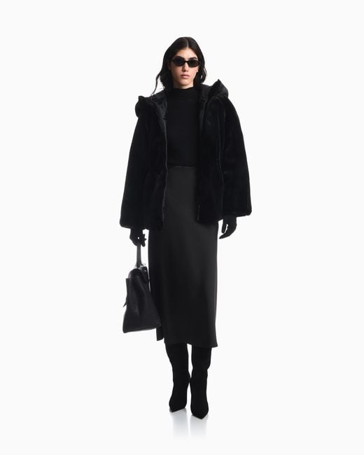 Emporio Armani Black Unlined Skirt