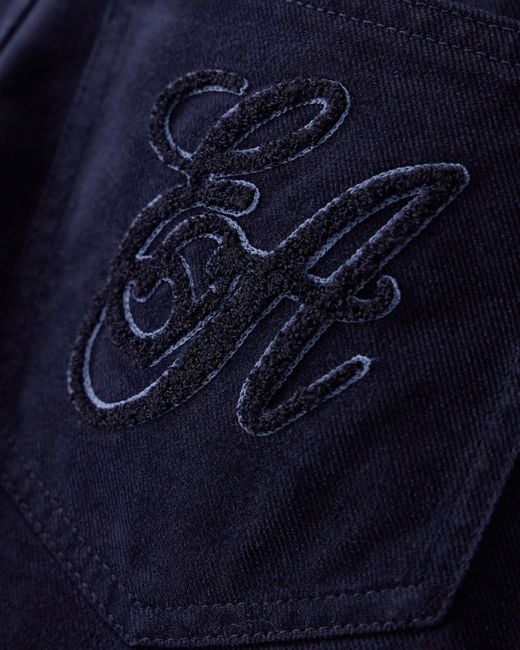 Emporio Armani Blue J7I Jeans Oval Leg Garment-Dyed Signature Capsule