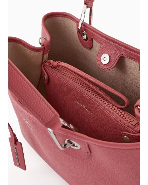 Bolso Shopper Myea Mediano Con Estampado De Ciervo Emporio Armani de color Pink
