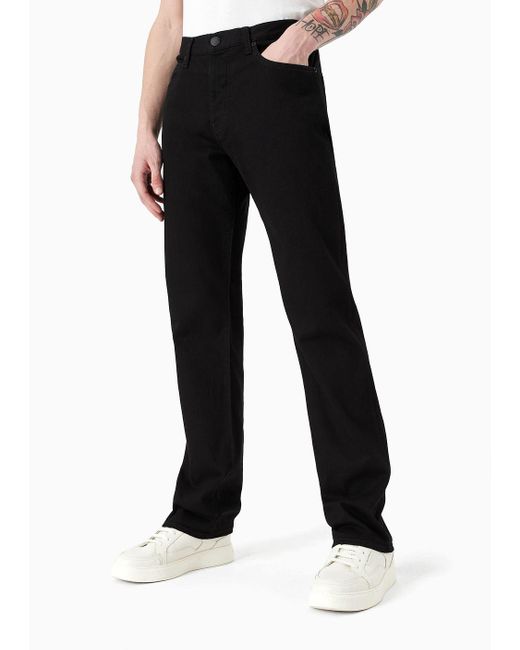 Emporio Armani J21 Regular fit Washed Twill 10.5 Oz Comfort denim
