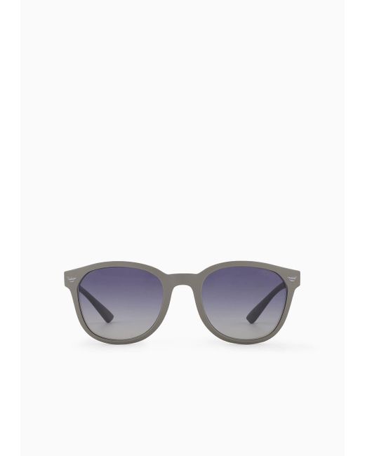 Emporio Armani Sonnenbrille Mit Panto-fassung in Blue für Herren